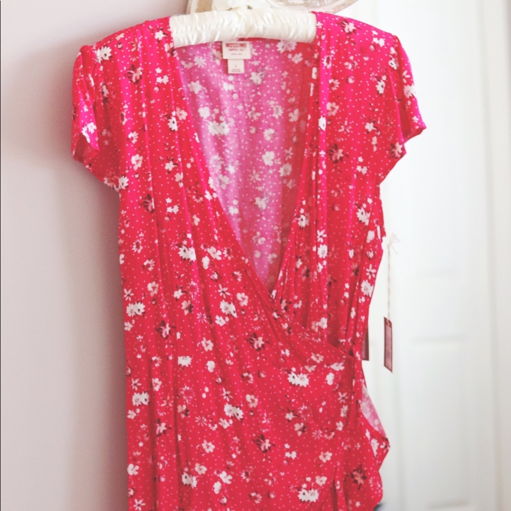 Gorgeous Pink Wrap Tie Dress